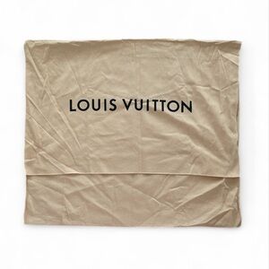 Louis Vuitton Beige Cotton Canvas Logo Dust Bag